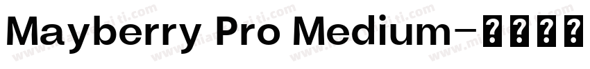 Mayberry Pro Medium字体转换